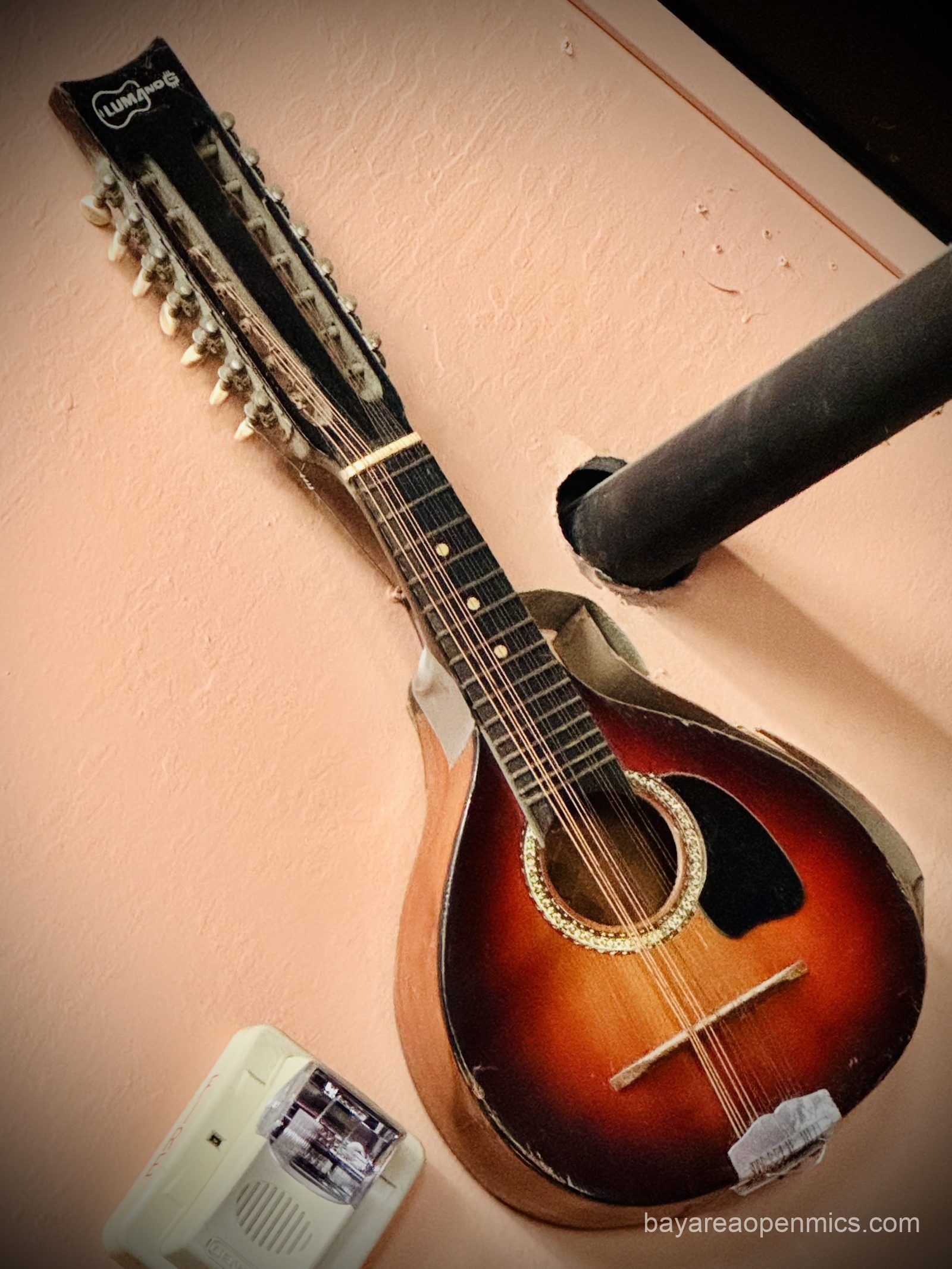 An unusual instrument on the wall of the Hayward Bistro