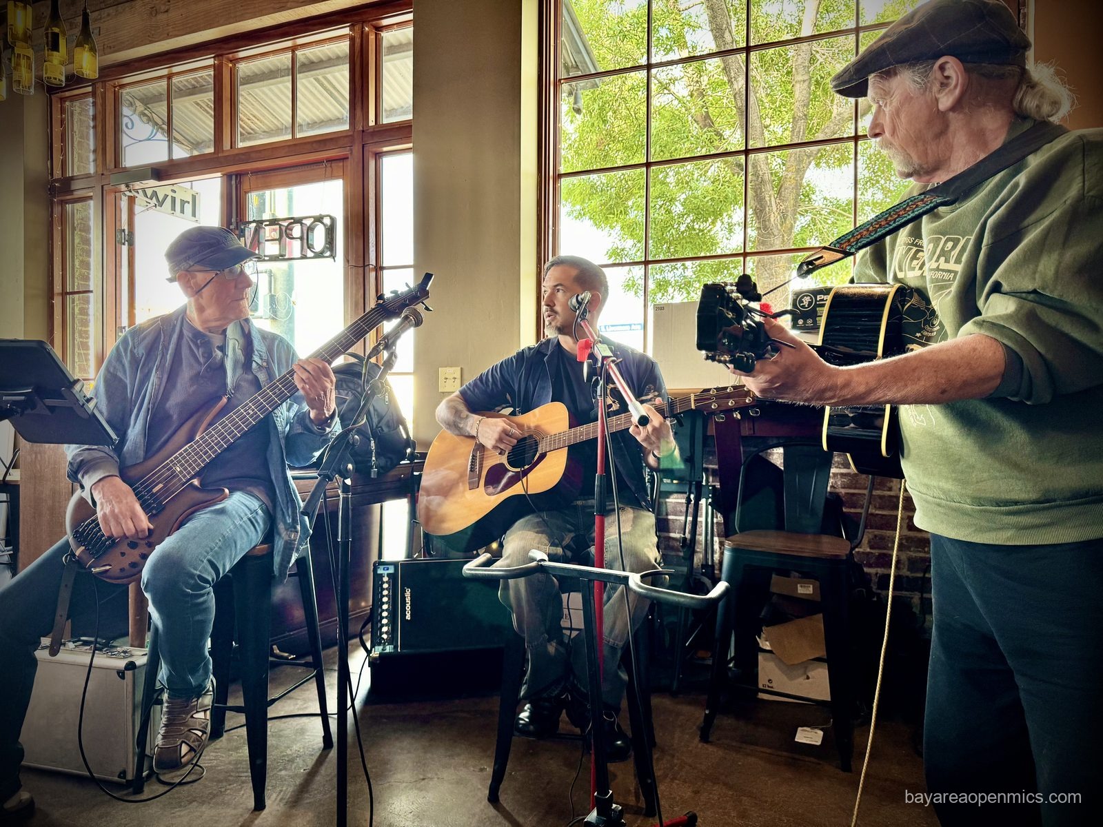 Todd Tramblie performs at the Swirl on the Square acoustic open mic in Livermore