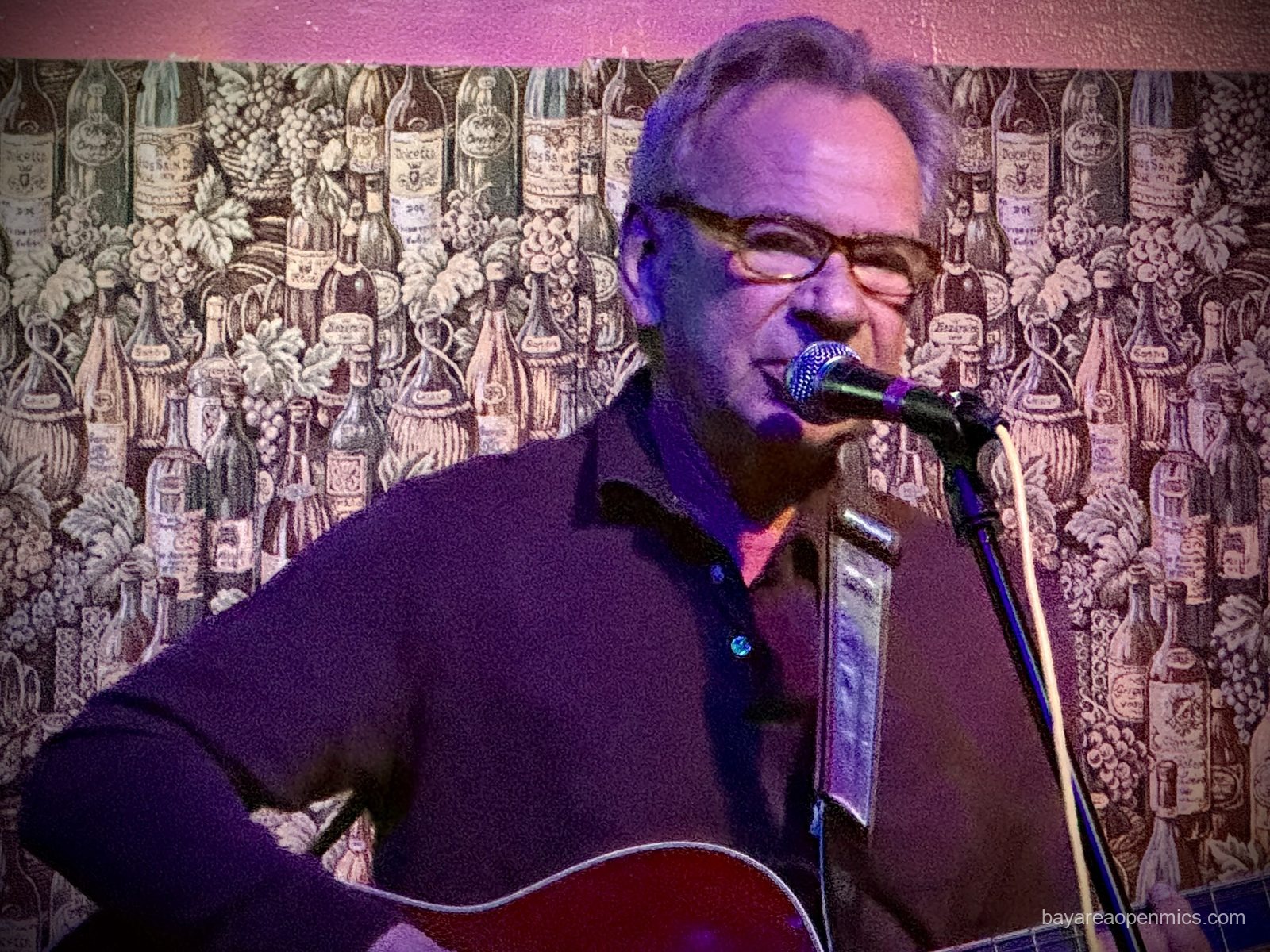 Eddie performing at the Hayward Bistro Open Mic