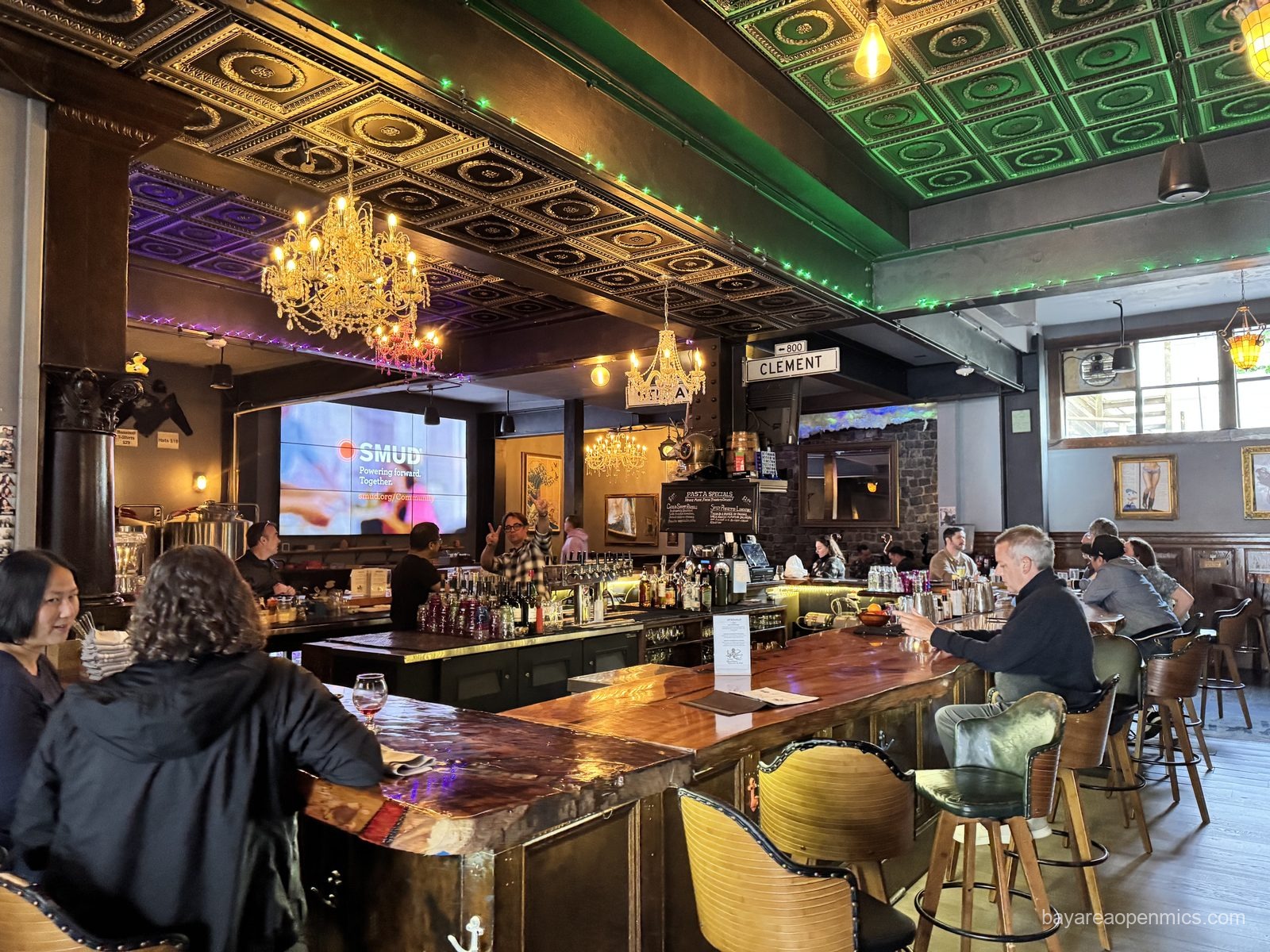 The interior of Lost Marbles bar on Clement Street in San Francisco