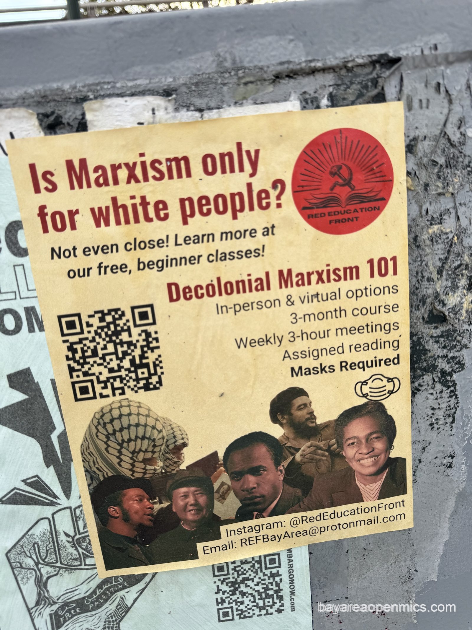 Random flyer about Marxism and white people in Oakland