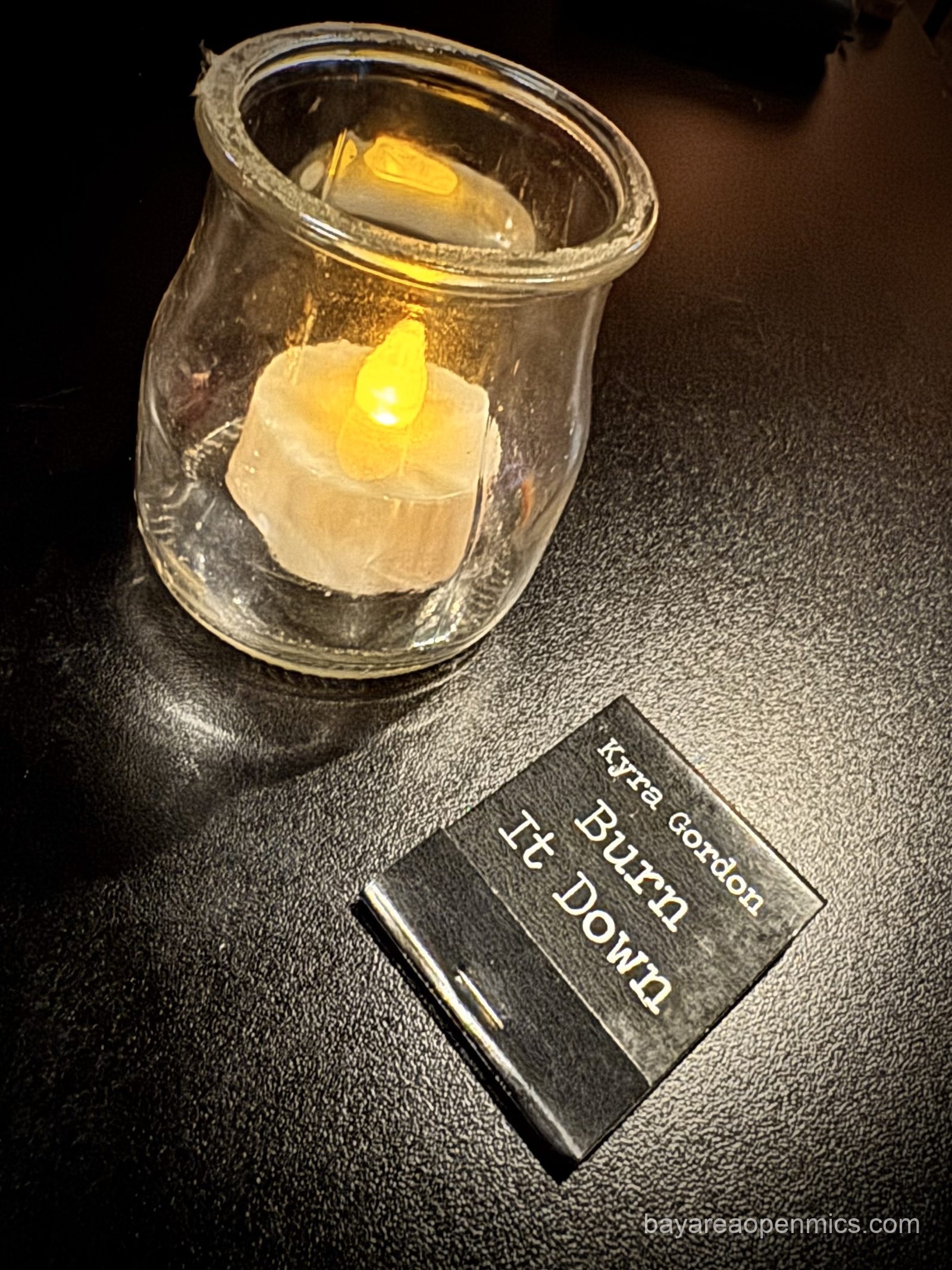 Kyra Gordon's matchbook from The Big Easy in Petaluma