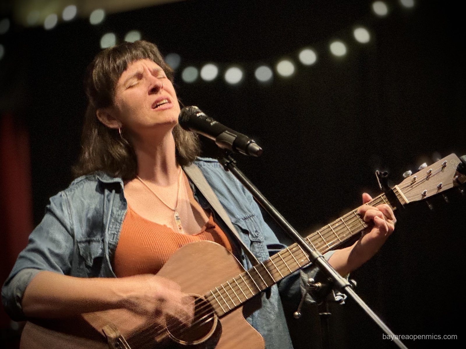 Jaylen Block-Smith performs at the Front Porch Music open mic at Lamorinda Music in Lafayette
