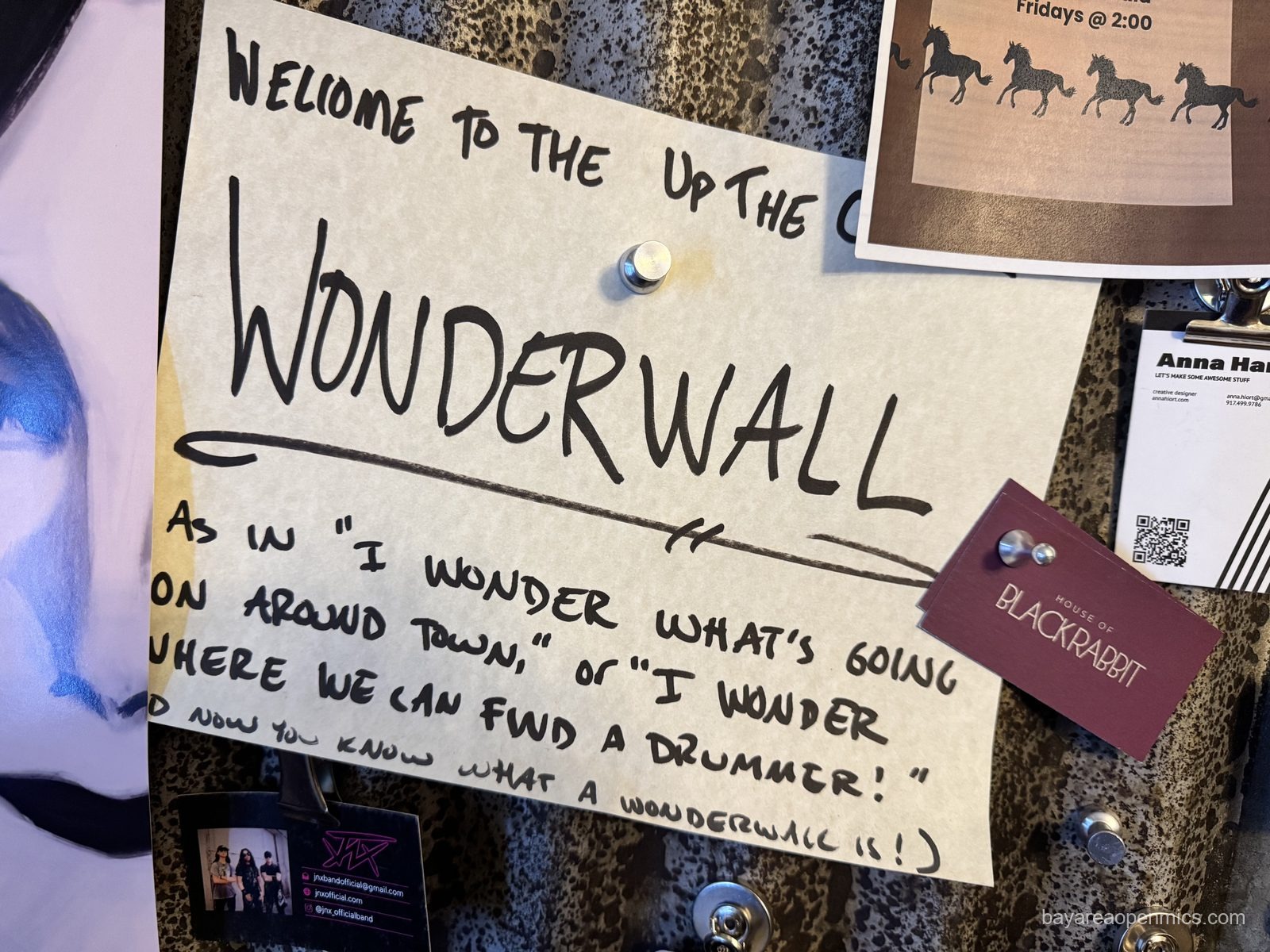 The Wonderwall at Up The Creek Records