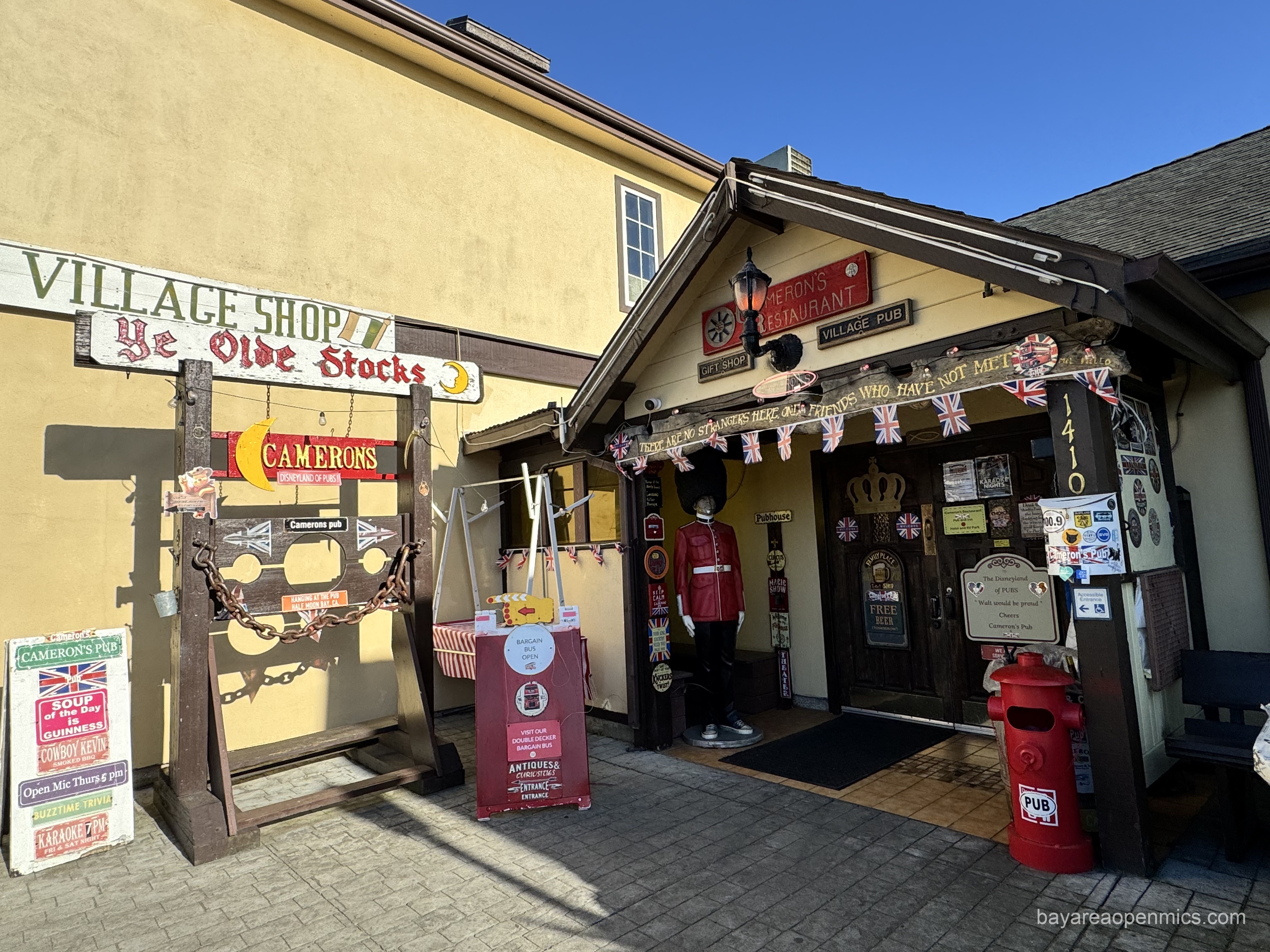 the doorway and overhang