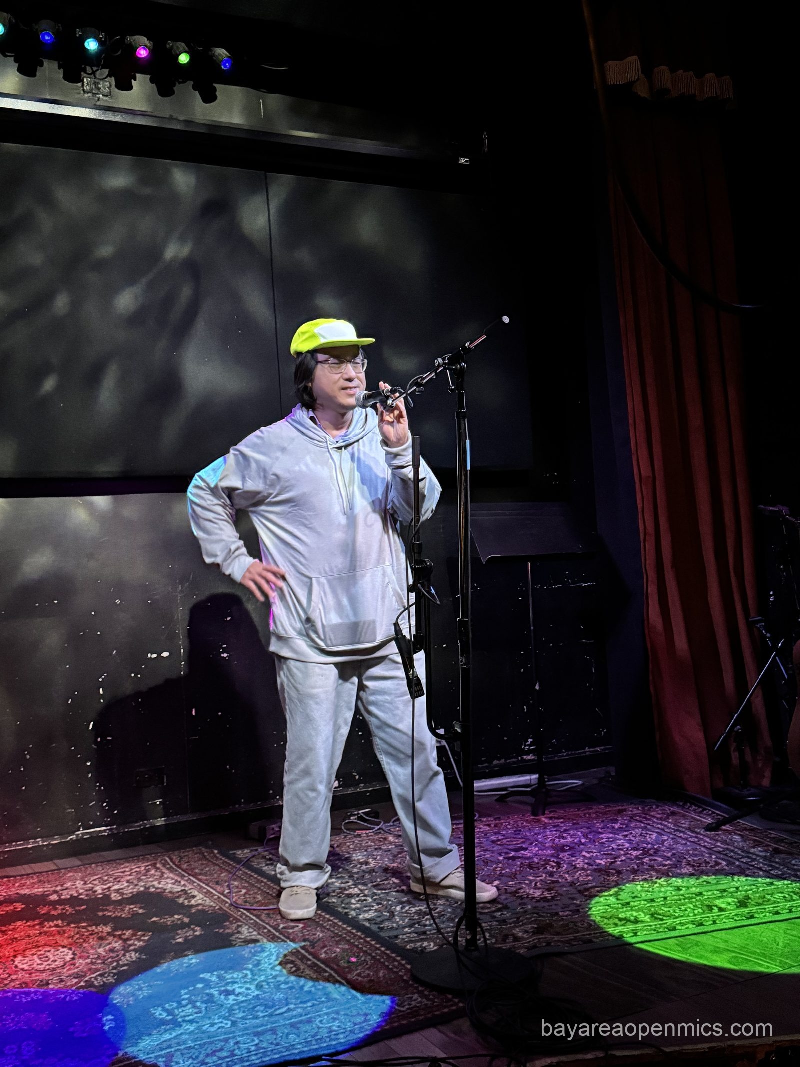 Cyberstar performs at the Hotel Utah open mic in San Francisco