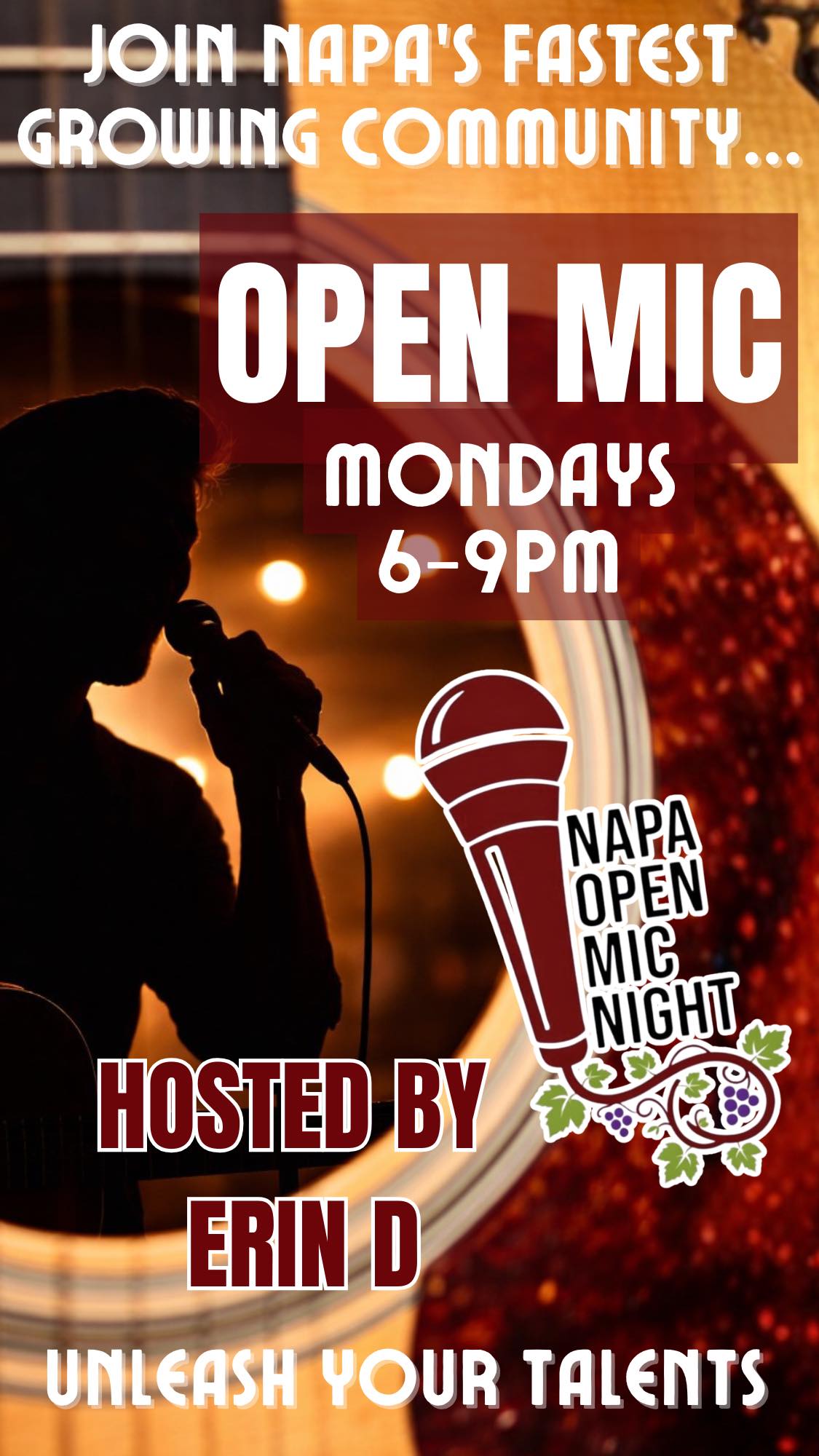 Flyer for Barnhouse Community Open Mic at Barnhouse