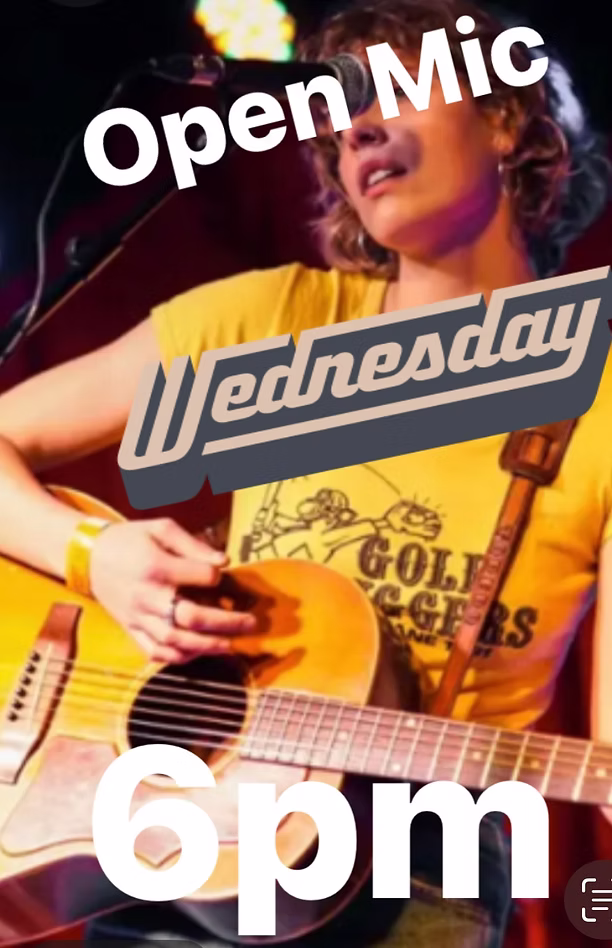 Flyer for Open Mic & Rio Theatre Review