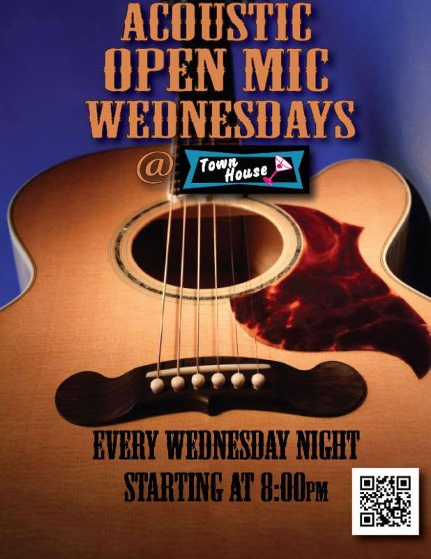 Flyer for Townhouse Open Mic at Townhouse