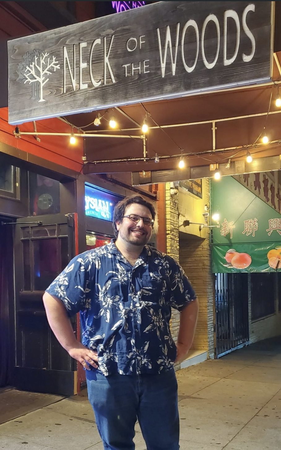 Ben Visini, host at Neck of the Woods Open Mic in Inner Richmond, San Francisco, CA