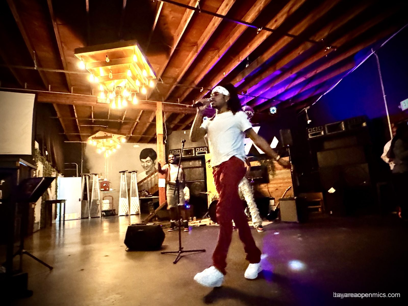 Photo of the performance area at community center 7th West in West Oakland, Oakland, CA