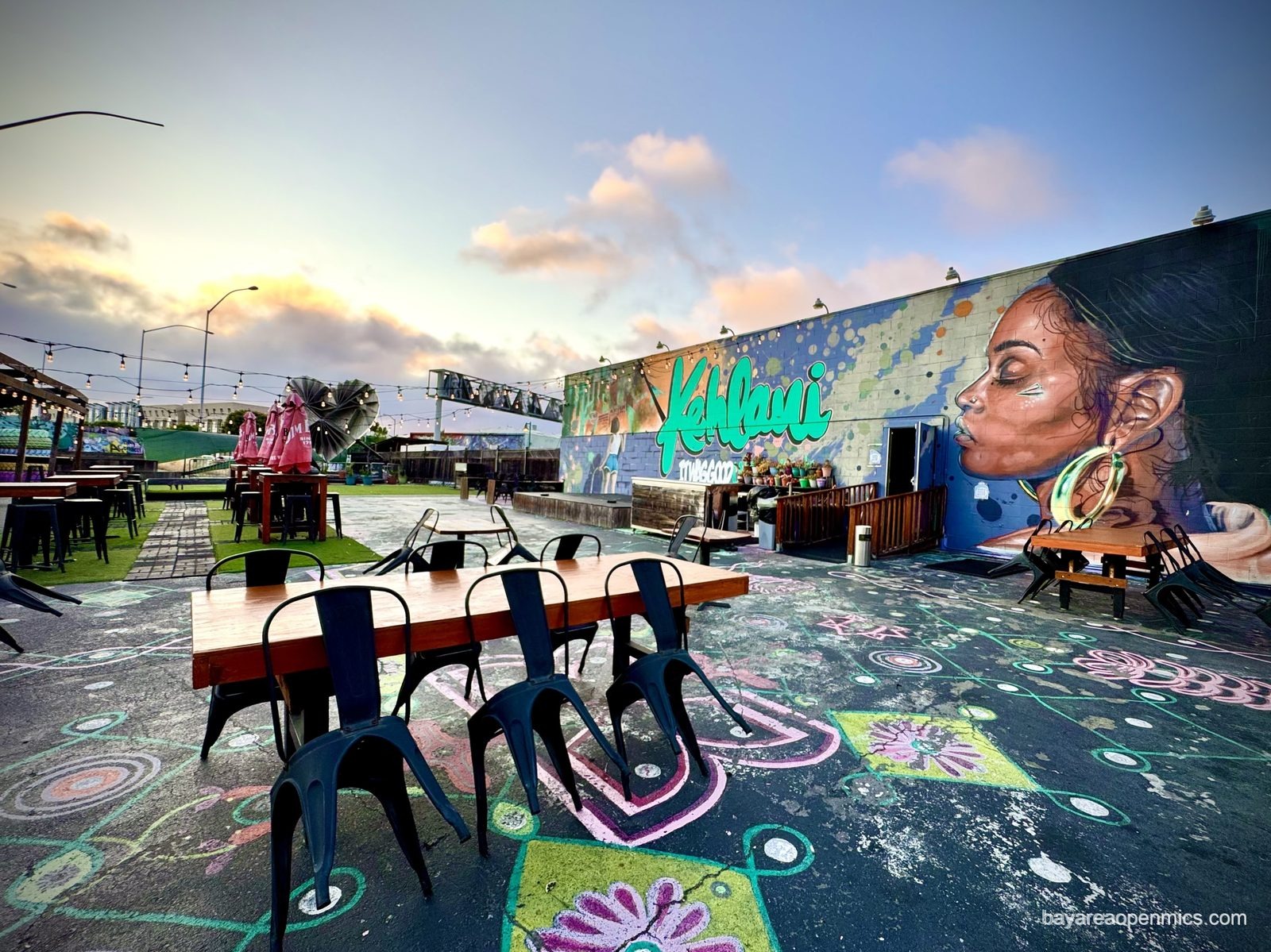 Photo of the outdoor stage at community center 7th West in West Oakland, Oakland, CA