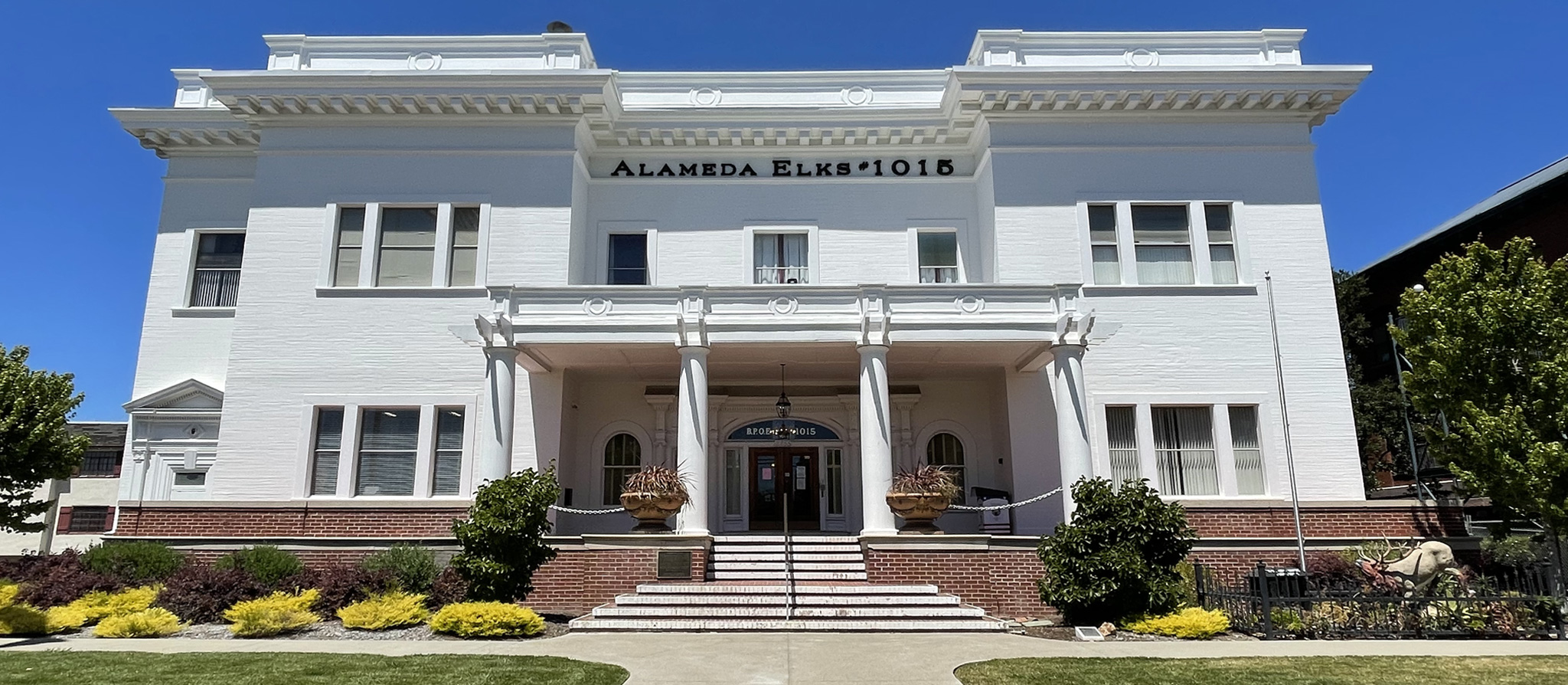 Photo taken outside of community center Alameda Elks in Alameda, CA