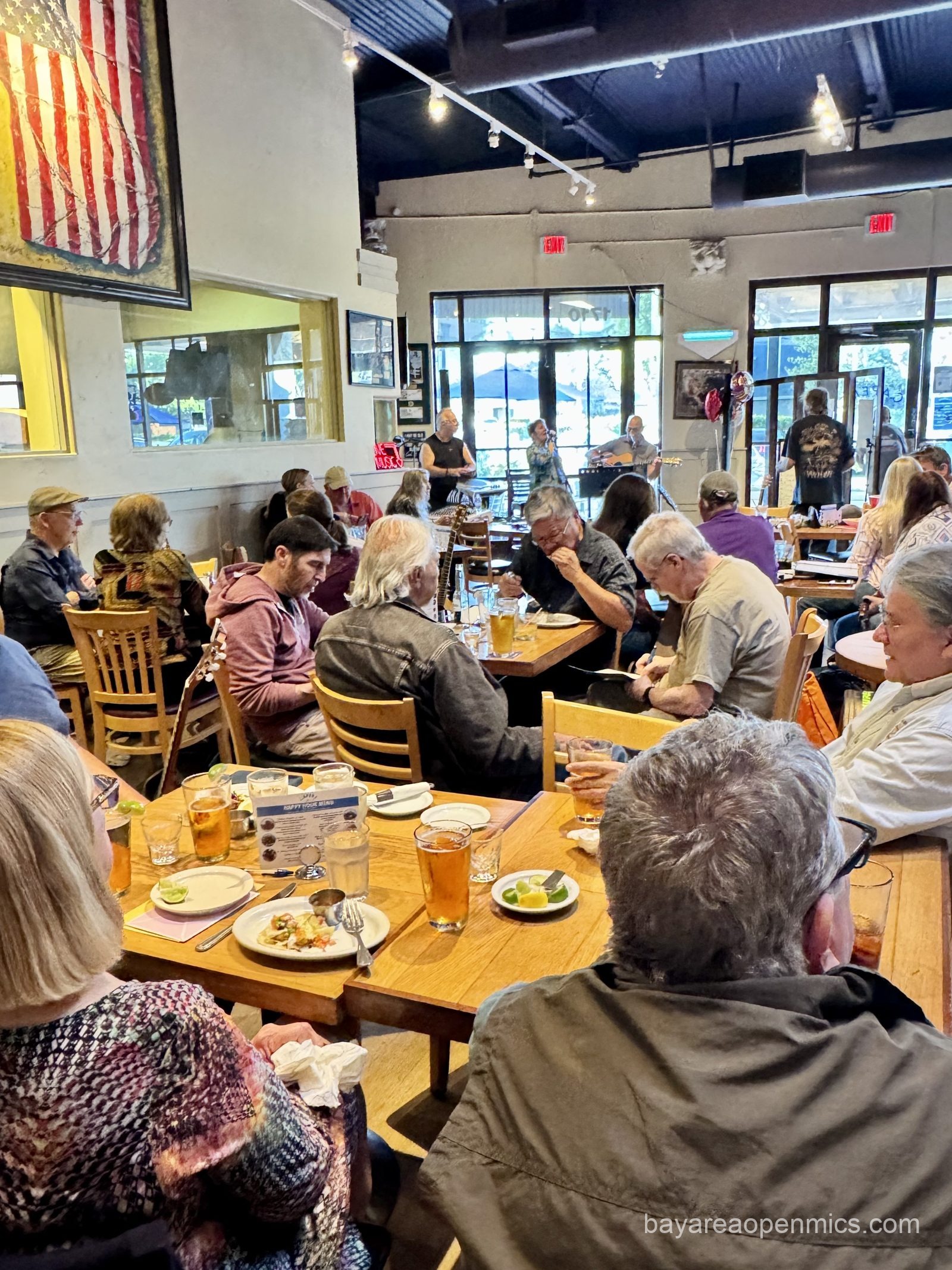 Photo of the performance area at restaurant Capers in Campbell, CA