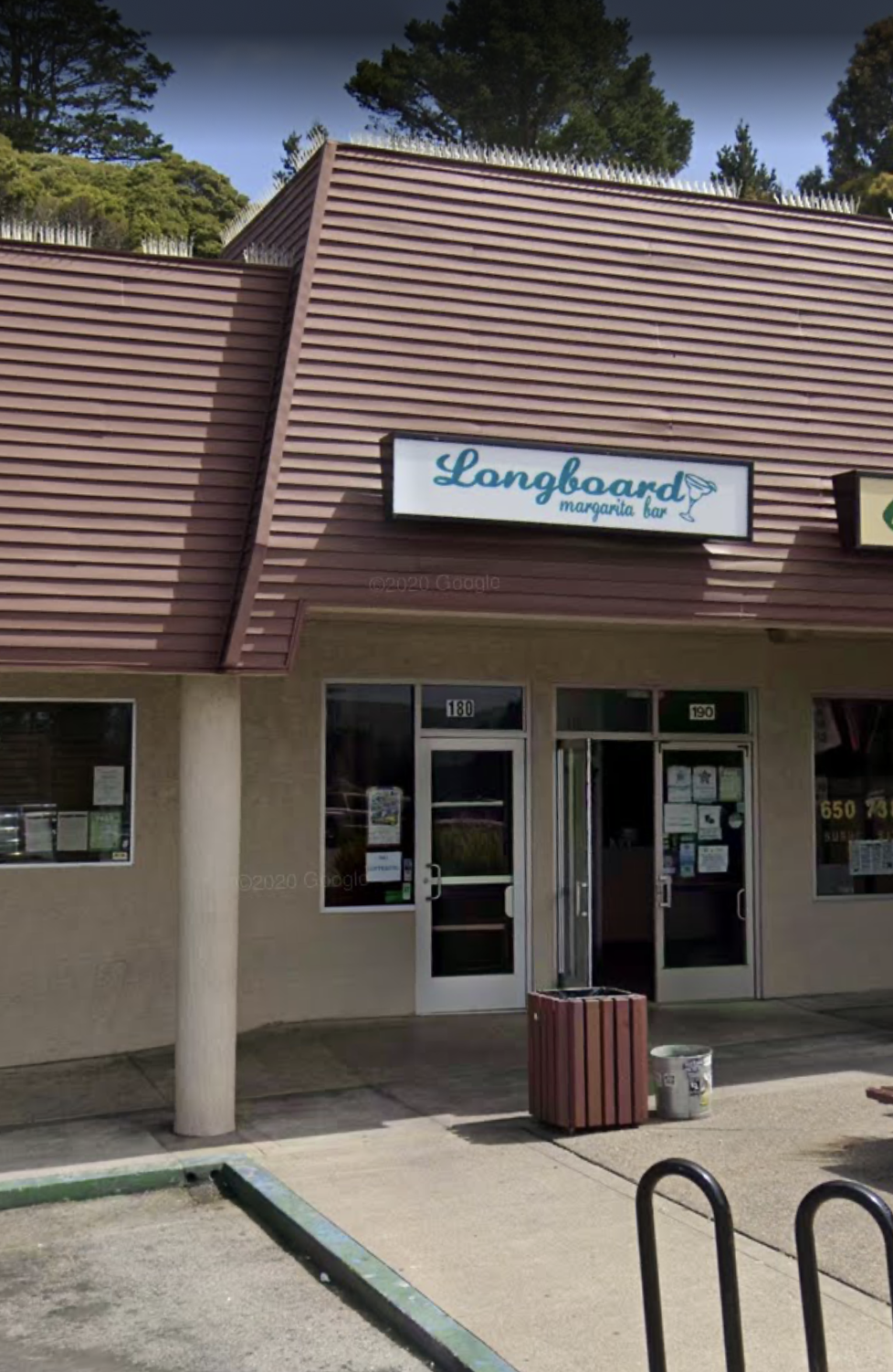 Photo taken outside of music venue Longboard in Pacifica